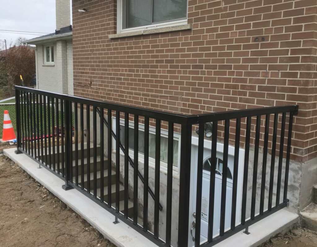 Walkout Basement Railing Toronto