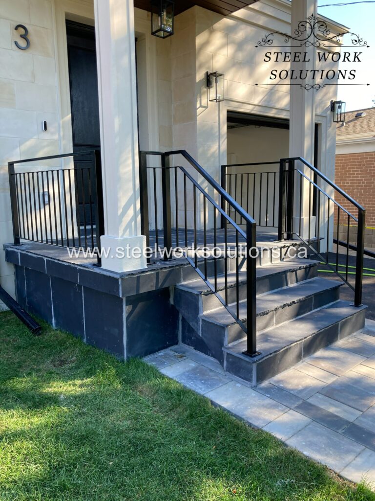 Wrought Iron Porch Railing in Mississauga, ON Steel Work Solutions