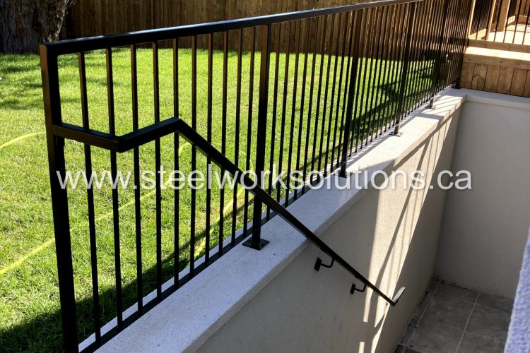 Basement Side Entrance Guardrail and Handrail in Mississauga (1)