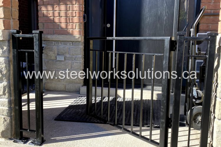 Custom Aluminum Porch Railing & Gate in Brampton, ON-Steel-Work-Solutions (4)