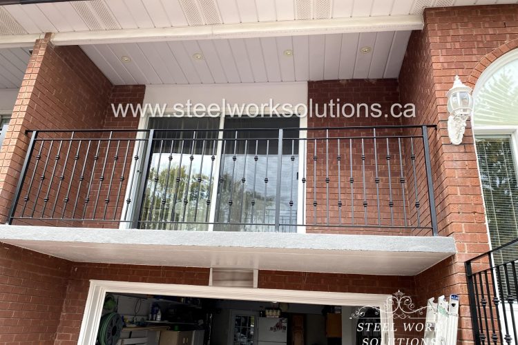 Custom Wrought Iron Balcony Railing in Mississauga, ON-Steel Work Solutions