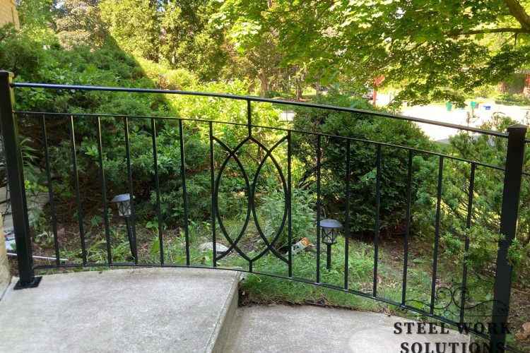 Exterior Curved Iron Railing in Thornhill-Steel-Work-Solutions (1)