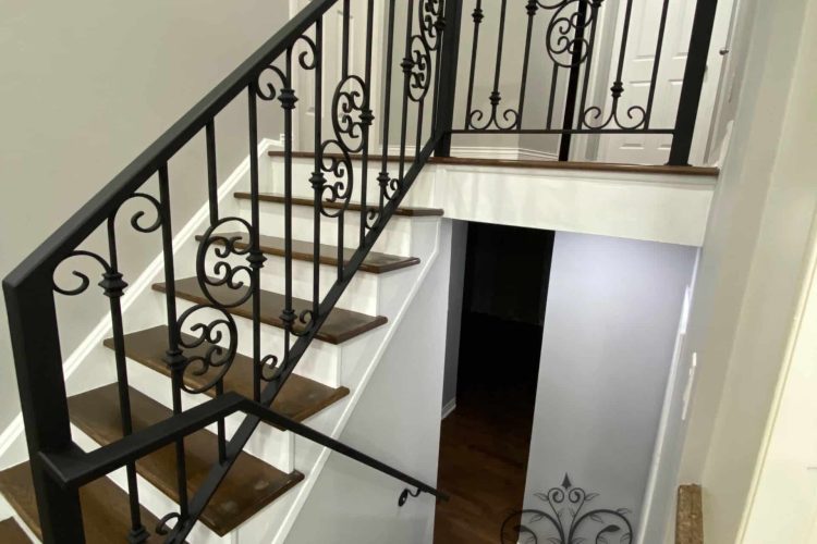 Indoor-staircase railing-milton-ontario-steel-work-solutions (1)