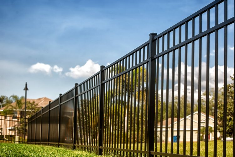 Black,Aluminum,Fence