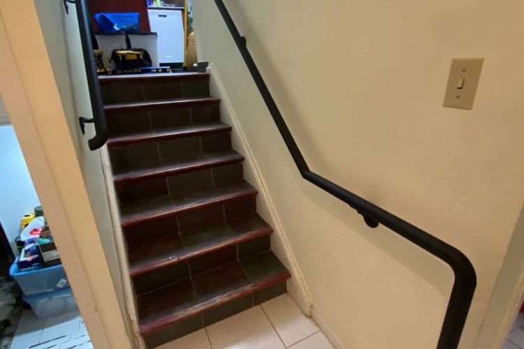 Wrought Iron Indoor Staircase Railing by Steel Work Solutions