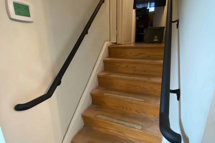 Wrought Iron Indoor Staircase Railing by Steel Work Solutions