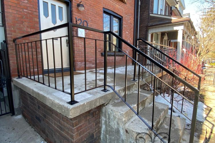 Black Metal Porch Railing in Mississauga, ON by Steel Work Solution