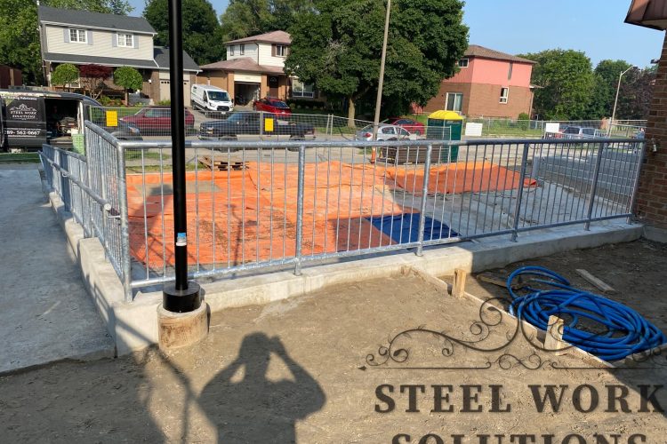 ramp-guardrail-fabrication-by-steel-work-solutions-toronto-mississauga-oakville-ramp-guardrail